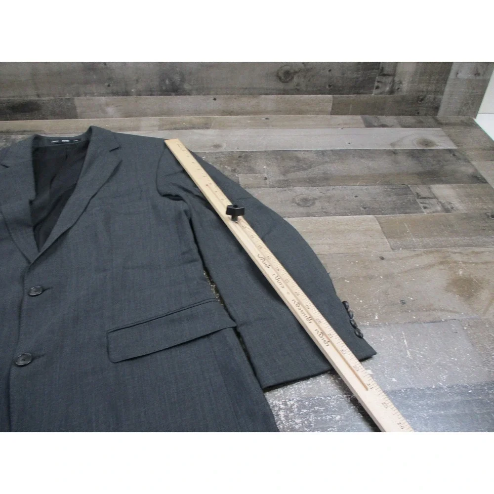 Hugo Boss Blazer Mens 38R Gray Jam76/Sharp1 Virgin Wool Suit Jacket Classic USA